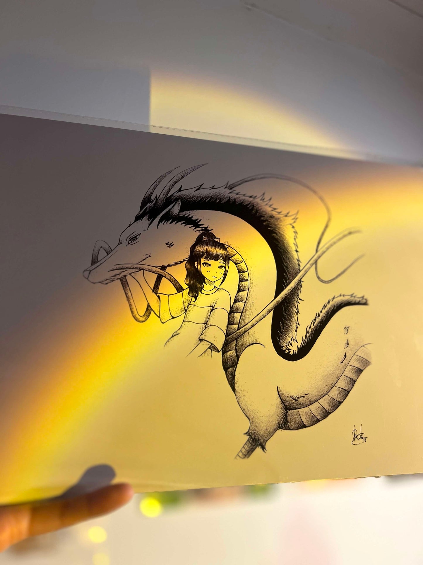 Spirited Away inspired fanart - Ink homage - A4 Art print